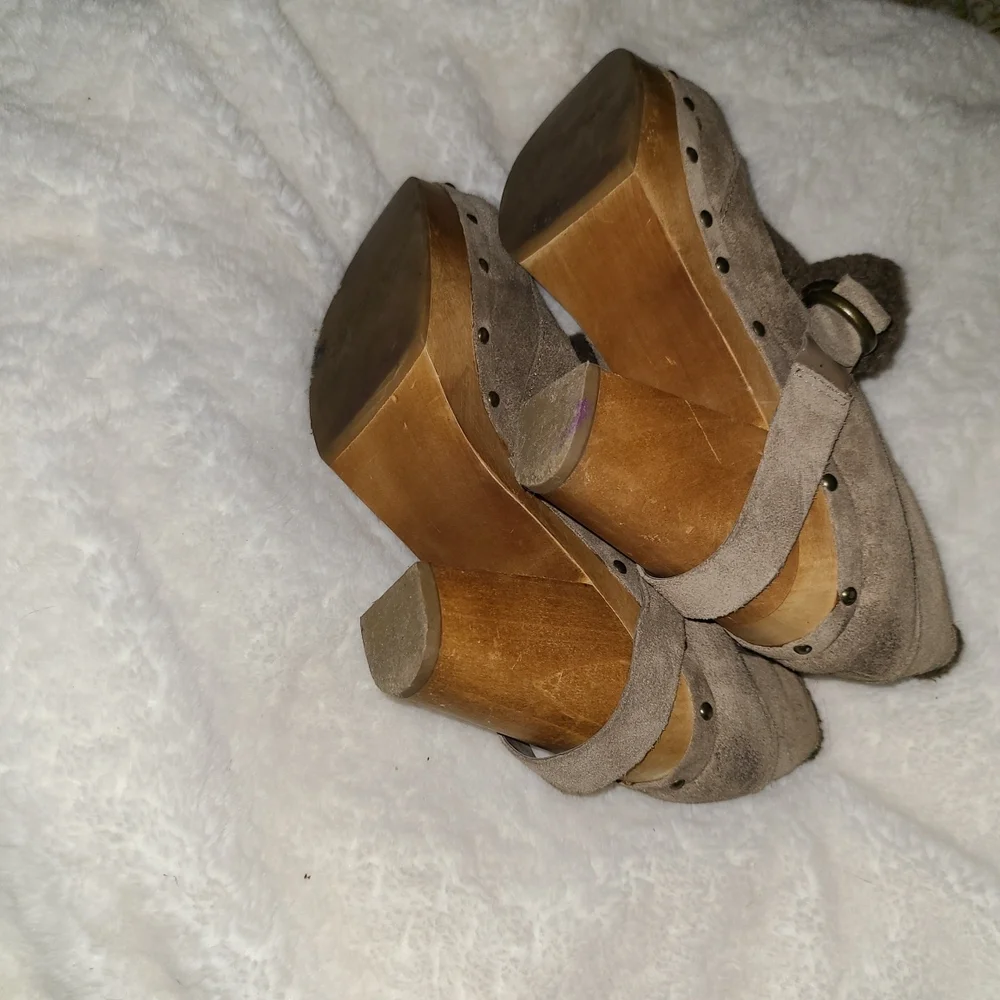 Nine West Size 10 Tan Suede Leather Ankle Booties - Picture 6 of 6